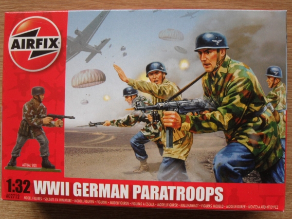 AIRFIX Military Model Kits 02712 WWII GERMAN PARATROOPS Model Figures